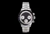 TW Vintage-Uhr, Durchmesser 37 mm, 7750 laufende Sekunden, Zeitmessung, mechanisches Handwerk, Saphirspiegel, Panda-Platte, leuchtende Zeiger