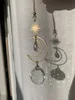 Keychains Moon Suncatcher Wall Hanging Art med stj￤rnor Celestial Window Decor Emel22