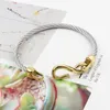 Bangle Top Fashion Limited Fine Jewelry Steel Two-color Bracelet Hooks Love Charm Bracelets & Bangles For Women Raym22