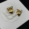 Designer Bow Tie Silver Earrings Stud voor dames goud oorbel mode luxe oorbellen sieraden dames dames heren hoepel oorrang 2208082d1307906