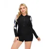 Women's Swimwear Women's Plus Size One Piece Long Sleeve Surf Suit Sunscreen Women Swimsuit Wetsuit Women's SwimsuitWomen's