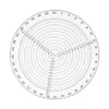 Center Finder Bussola rotonda in acrilico ad alta precisione Righello di centraggio per tornitura del legno per la lavorazione del tornio del legno