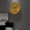 Настенные часы скандинавские роскошные часы современный дизайн золотой молчаливый металлический творческий механизм домашний декор гостиной идеи подарков Wall