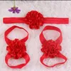 Newborn Cute Headband Foot Flowers Infants Accessories Baby Head Flower ys222