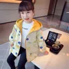 2022 Hot Selling Spring Autumn Girls Jacket Cartoon Print Cotton Can Be Wear On Both Sides Hoodies Windbreaker For Kids J220718