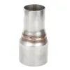 Manifold & Parts 63mm/2.5in To 45mm/1.75in Exhaust Reducer Connector Pipe Standard Straight Coupler Tube With Hole