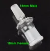유리 물 담뱃대 물 파이프 어댑터 도매 드롭 다운 어댑터 남성 여성 어댑터 10mm 14mm 18mm