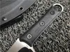 Coltello tattico a lama fissa SBK D2 Lama con rivestimento in titanio nero Finitura CNC Maniglia G10 Coltelli da caccia da campeggio all'aperto con Kydex