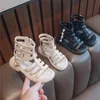 Summer Fashion Roman Children Sandals High-Top Kids Girls Gladiator Sandals Toddler Baby Sandals Högkvalitativa Baby Booties 220623