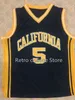 Xflsp # 5 Jason Kidd California Golden Bears College Maillot de basket-ball universitaire