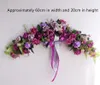 Decorative Flowers & Wreaths Blooming Rose Peony Wreath Lintel Lace Spring Artificial Flower Plant Door Wall Hanging Decoration Restaurant W
