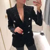 Женские костюмы Blazers Black Blazer Женщины Bling Seerfint