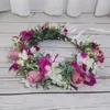 Künstliche Orchidee Blumenkrone Mädchen Stirnband Hochzeit Haarschmuck Kopfschmuck Frauen Blumengirlande Braut Blumen Kopfbedeckung