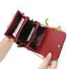 Vintage Pu Leather Trendy Card Holder Coin Purse bag for Women Small Crossbody Cell Phone Bag