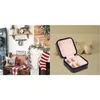 Caja de almohada caja de joyería organizador de almacenamiento portátil con cubiertas de navidad, almohadas de lanzamiento decoración de la casa de campo