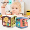 طفل موسيقى الأطفال نشاط الطفل المكعب الموسيقي لعبة Toddler Toddler Shape Sarter Game Toy Beads Cube Infant Toy Toy For Kids 220706