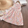 Keelorn Summer New Floral Dresses for Kids Girls Casual Clothing Cotton Flower Sleeveless Dress Sweet Costumes Children's Outfit Y220510