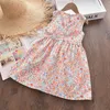 Keelorn été nouvelles robes florales pour enfants filles vêtements décontractés coton fleur robe sans manches costumes doux tenue pour enfants Y220510