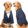 2022 Dog Apparel Designer Luxury Gentleman Spot Big Big Dog Boy Tercalible Suits Sedies Pet Supplies Wholesale 3XL-7XL