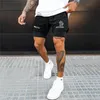 Men Fitness Bodybuilding Shorts Gyms Workout Male Breathable 2 In 1 Double deck Quick Dry Sportswear Jogger Beach 220629