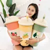 Creativo Frutta Latte Tè Cuscino Peluche Carino Aria Condizionata Coperta Nap Car Doll Regalo per ragazzi e ragazze