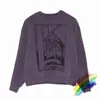 Vintage violet CAVEMPT C.E ras du cou hommes femme haute qualité belle lavé peinture abstraite sweats Cav Empt Hoodies