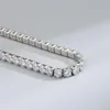 Chains 925 Sterling Silver Necklace Diamond Tennis Hip Hop Rock 2mm/3mm/4mm High Carbon Luxury Jewelry WeddingChains