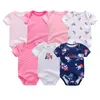 Rompers unie Born Clothing 7pcslot Infant Suitsuits 100%Cotton Children Roupa de Girlsboys Baby Cl 51