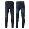 Jeans pantalon hommes femmes jean cadeau un chapeau Long Straight Slim Fit Moto Denim jeans Hip Hop Pantalons Chapeaux de luxe Multi Style Mode Couples casquettes Tops noir bleu blanc