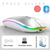 Bluetooth Wireless Mice с USB -перезаряжаемой RGB Mouse для компьютерного ноутбука Macbook Gaming Gamer Gamer 24 ГГц 1600DPI epacket228482366