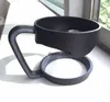 Gadget da esterno Bicchiere di plastica portatile Maniglia per mano Tazze Portabicchieri nero Per tazze da 20 oz 30 oz Maniglia per escursioni in viaggio