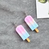 Summer Refreshing Color Lollipop Simple Fresh Dangle Earrings Fashion Creative Emulational Ice Cream Eardrop Sweet Cute Jewelry