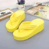 Slippers New 2022 Fashion Women Flip Flip Summer Beach Plataform Slippers Casual fora das cunhas Sandals Sapatos de lazer 6cm 220809