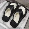 Designer Sandals Woman Mules Flat Slides Flip Flops Summer Beach Cross Stems Pink Black Candy Colors Summer Girl Slipper With Box No357