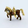 Catene all'ingrosso simpatico marrone zodiaco pony pendente smalto gioielli di gioielli da moda collaccetteri