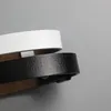 Cinture Cintura da donna in pelle a due strati di vacchetta bianca versatile catena decorativa fine con gonna, abito e cinturaCinture Fred22