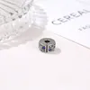 Fit Pandora Charm Armband European Silver Pärl Charms Blå Royal Blue Clip Stopper Pärlor Diy Snake Chain For Women Bangle Halsbandsmycken