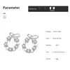 Nouveau Bowknot Sterling 925 boucles d'oreilles femmes classique concepteur S925 argent élégant fleur cercle oreille haut bijoux cadeaux qualité pour femme