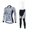 2024 Pro Women Winter Cycling Jersey Set Long Sleeve Mountain Bike Cycling Clothing Breathable MTB Bicycle Clothes Wear Suit B8