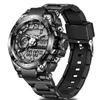 Wristwatches Digital Men Military Watch 50M Wristproofwatch LED LED Quartz Clock Sport Ways Big Watches Relogios Masculinowristwatches WRI