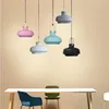Lampy wiszące nordyckie lampy LED Personality Lights Creative Bar Cafe Restauracja Macarons wiszące S Lustrependant