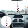 Interior Decorations 1Pc Auto Rear View Mirror Charm Rhinestone Ornament Pendant Car AccessoryInterior