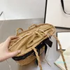 2022 Straw Beach Bag Tasarımcı Çanta Kurduşukları Yaz Serin Kadınlar Günlük Alışveriş Kılıfları Omuz Paketi Crossbody Lady Moda Çantası 696