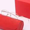 New leopard head Sunglass men's and women's trendy street Sunglass frame circle silk square optical glass209o