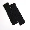 Socks & Hosiery Winter Knitted Wool Warm Leggings Vintage Lingge Solid Color Thermal Long Furry Women