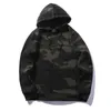 USA Size Camouflage Sweatshirt Men de style militaire Sweats Sweats Hip Hop Homme Hommes à capuche Long Street Sportswear Sports Hoody L220730