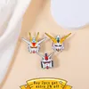 Robot émail broche dessin animé Badge métal Anime revers vêtements sac à dos chapeau enfants bijoux accessoires de mode pour les Fans amis cadeau