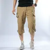 Грузовые шорты мужчины камуфляж летние хлопковые повседневные короткие брюки.
