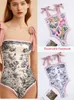 Zrtak Sexy Pink Swimsuit High Cut Swimwear Women Push Up Bodysuits Summer Bathing Suiting Mulheres One peça Swim 220527