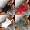 Seksi bikini mayo push up kadın mayo mayo plaj plaj giymek yüksek bel sırtsız dolgu yüzme w220425